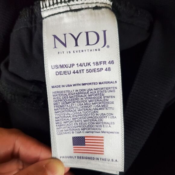 NYDJ Black Skinny Ankle Maternity Pants Size 14 - Picture 9 of 10